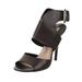 Michael Kors Shoes | Michael Kors Leather Ankle Strap Sandals Heels Shoes~36.5/Fit Us 6~Made In Italy | Color: Black | Size: 36.5eu