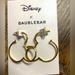 Disney Jewelry | Disney Baublebar Golden Mickey Mouse Hoops With Multi Colored Gems Earrings | Color: Gold | Size: Os