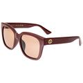 Gucci Accessories | New! Gucci Women's 54mm Dark Red Gold Sunglasses | Color: Gold/Red | Size: Os