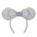 Disney Accessories | Minnie Mouse Disney100 Ear Headband Adults Cast Member Platinum Silver Mirror | Color: Purple/Silver | Size: Os