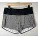 Lululemon Athletica Shorts | Lululemon Athletica Speed Up Shorts Size 10 Heather Gray Black Zip Pocket Lined | Color: Black/Gray | Size: 10