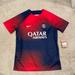 Nike Shirts | Nike Paris Saint Germain Pre Match Home Training Jersey 23/24 Men Size L Bnwt | Color: Blue/Red | Size: L