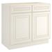 HomLux Unfinished Plywood Ready-to-Assemble Sink Base Cabinet w/ Soft Close in White | 34.5 H x 36 W x 21 D in | Wayfair CW-VS36-LC