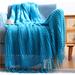 Dakota Fields Melanthios Throw Blanket Microfiber/Polyester in Blue | 68 H x 50 W in | Wayfair 5227E54939544164A34F6C6B8C46D75B