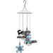 Arlmont & Co. Ramji Metal Animal WINDCHIME Metal in Black/Blue | 40.94 H x 6.75 W x 6.75 D in | Wayfair BC47C9B2B2F040CEBD9D0DBF8AB641F7