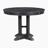 Winston Porter Miterrio Rustic Charm Extendable Round Dining Table, Farmhouse Style Table For Kitchen & Dining Room Wood in Brown | Wayfair