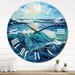 East Urban Home Cynthiaann - Nautical & Beach Wall Clock Metal in White | 36 H x 36 W x 1 D in | Wayfair 5453105E490544ADAD8BBB0899663D51