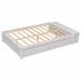 Harriet Bee Jacorius Full/Double Solid Wood Storage Platform Bed Wood in White | 15.7 H x 90.6 W x 57 D in | Wayfair