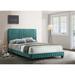 Mercer41 Tavi Solid Wood+MDF Bed Upholstered in Green | 48 H x 65 W x 86 D in | Wayfair 5C28613AE09C4EFAAC32C5F26AB880A5