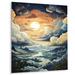 Winston Porter Clouds Grey Skies II - Landscape & Nature Metal Wall Decor Metal in Blue/Green/Yellow | 20 H x 12 W x 1 D in | Wayfair