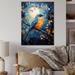 Winston Porter Birds Birds Of Moon - Animals Metal Wall Art Living Room Metal in Blue/Orange | 20 H x 12 W x 1 D in | Wayfair