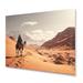 Dakota Fields Camel Desert Wanderer III - Animals Metal Wall Decor Metal | 16 H x 32 W x 1 D in | Wayfair 92CB75F7781D4A8597770A5A5E84FB1A