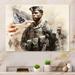 Red Barrel Studio® Soldiers Serving w/ Honor III - Army Metal Wall Decor Metal in Gray | 12 H x 20 W x 1 D in | Wayfair