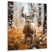 Millwood Pines Deer Graceful Elegance - Animals Deer Metal Wall Art Metal in Black/Brown/Yellow | 32 H x 16 W x 1 D in | Wayfair