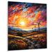 Latitude Run® Wind Turbines Whirling Skies II - Wind Turbines Metal Wall Decor Metal in Orange | 20 H x 12 W x 1 D in | Wayfair