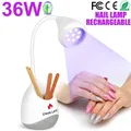 Sèche-ongles aste avec rangement lampe à ongles LED UV mini lampe à séchage rapide lampe à