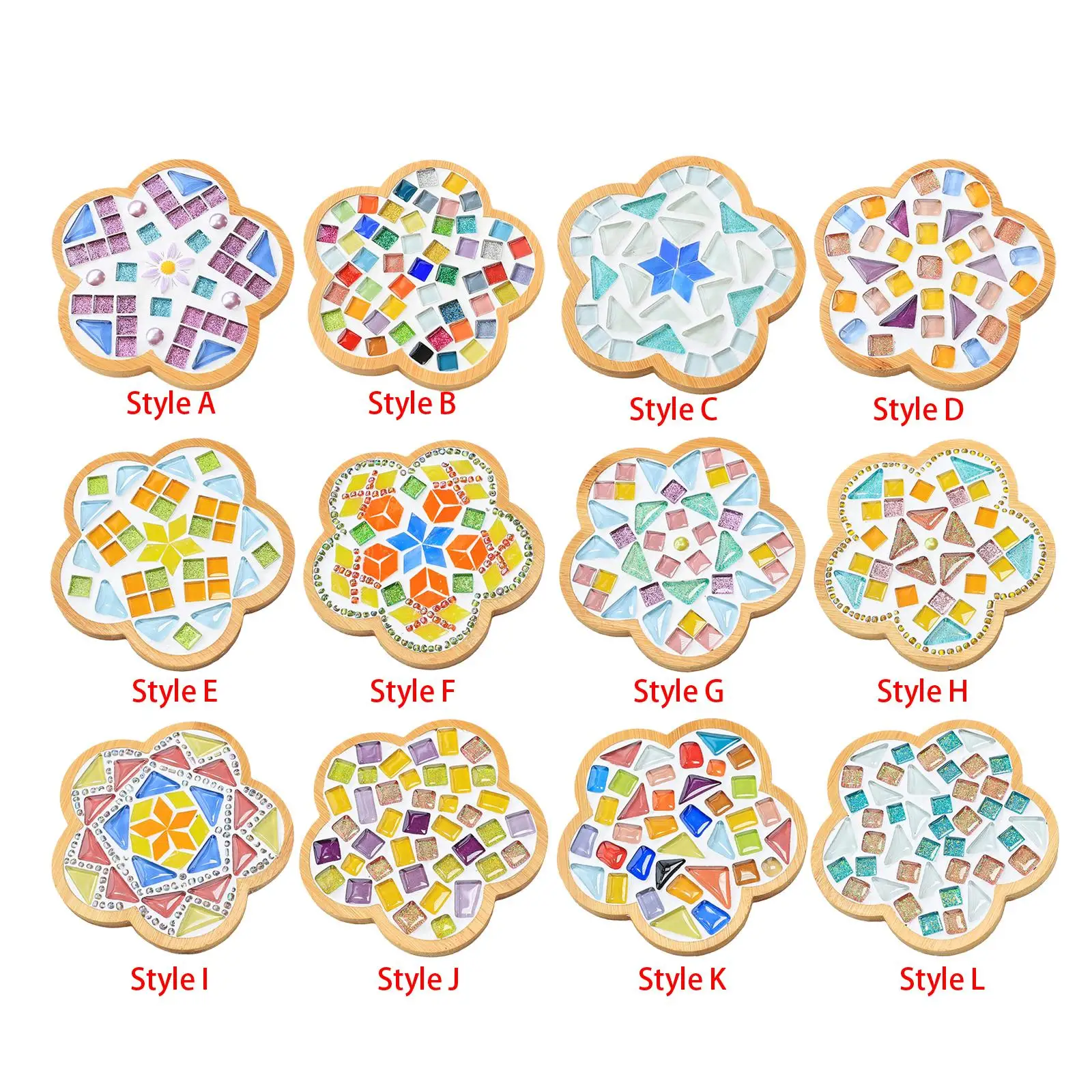 Kit de sous-verre de mosaïque bricolage pour enfants, matériaux de mosaïque créatifs, carreaux de mosaïque en verre pour la décoration intérieure, jouets pour adultes, hôtel pour enfants