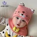 Bonnet et écharpe en laine tigre pour bébé bonnets chauds pour nouveau-nés casquettes pour garçons