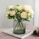 Fleurs artificielles en soie pivoine Rose petits Vases pour Bouquet blanc pour la maison