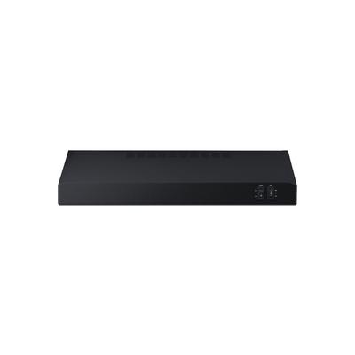 Summit HC24BBADA 23 7/8"W Under Cabinet Convertible Range Hood with Two-speed Fan - Combination Charcoal/Aluminum Mesh Filter, Black, 115v