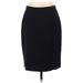 J.Crew Casual Skirt: Black Solid Bottoms - Women's Size 4