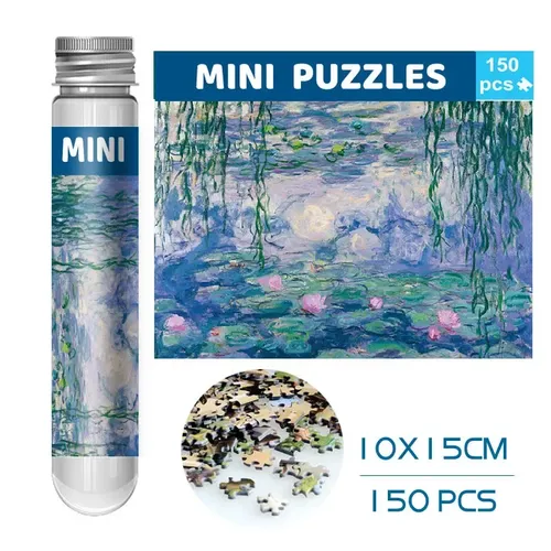 Monet Seerose 150 Mini Reagenzglas Puzzle weltberühmte Malerei Serie Reise Puzzle YC-M