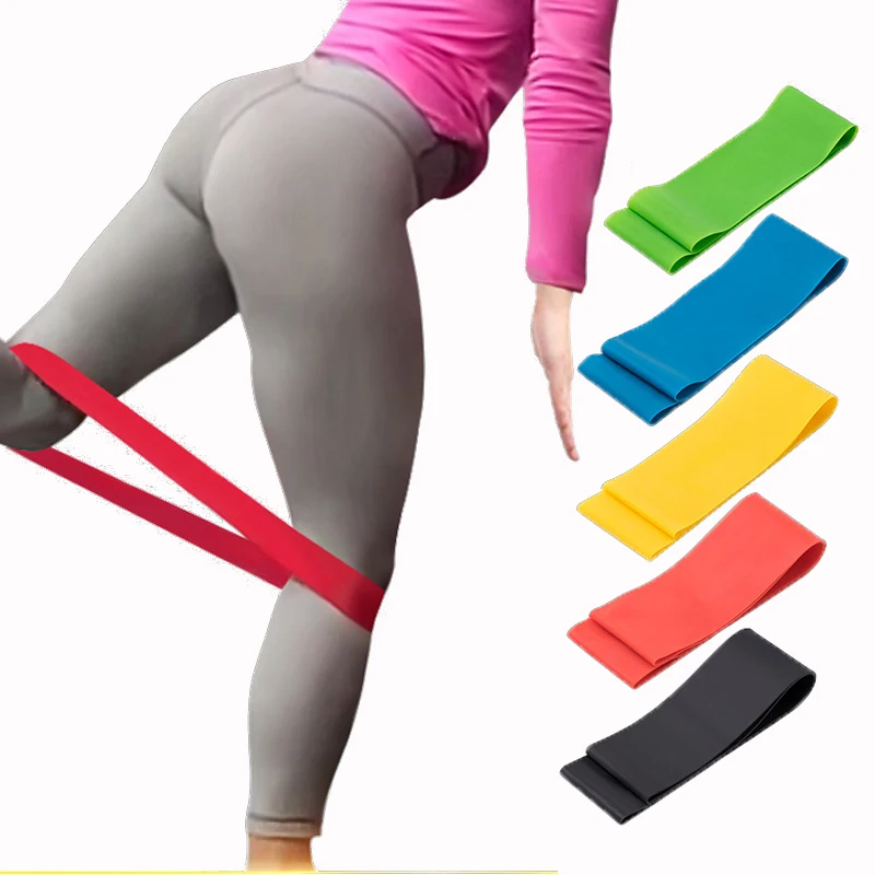 Elastische Widerstands bänder Yoga Training Fitness Fitness Gummi Gummiband Crossfit Trainings geräte für Kraft training Image