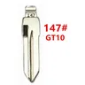 10 pz/lotto GT10 Key Blank #147 Blank Metal Uncut Flip KD VVDI Remote Key Blade per IVECO
