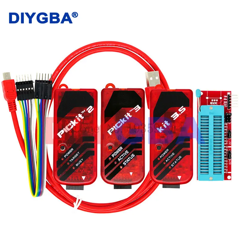 PICKit2 PICKIT3 PICKit3.5 Programmierer + PIC ICD2 PICKit 2 PICKIT 3 PICKIT 3.5 Programmieradapter Universal Programmierersitz Image