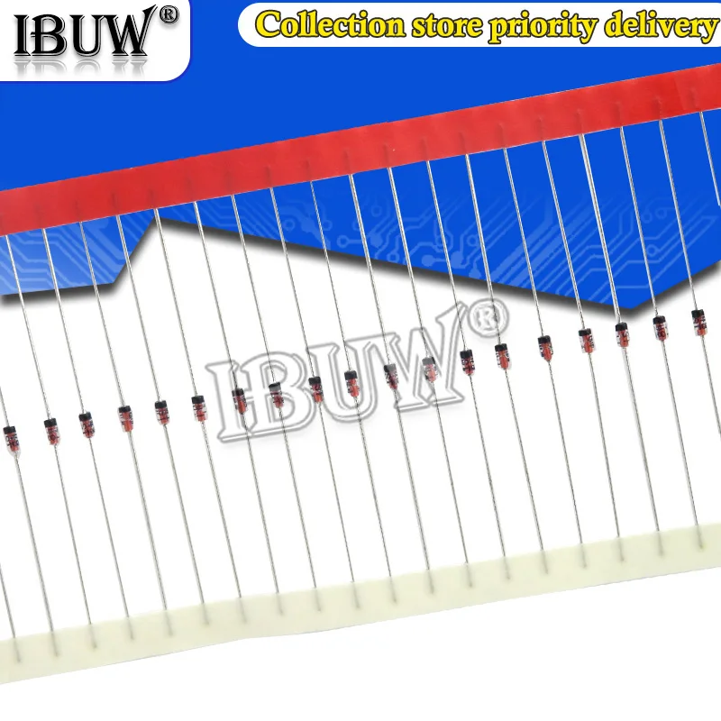100 Stück do-35 1 n4148 in4148 Hoch geschwindigkeit schalt dioden Image