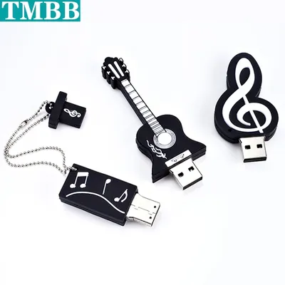 Heißes Musik instrument USB-Flash-Laufwerk billige USB-Stick 4GB 8GB 16GB USB-Stick Speicher 128GB 32GB 64GB Pen drive u Disk kreatives Geschenk