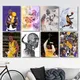 Kobe B-Bryant schwarz M-Mamba Poster druckt Wandt attoos Aufkleber Bilder Wohnzimmer Wohnkultur