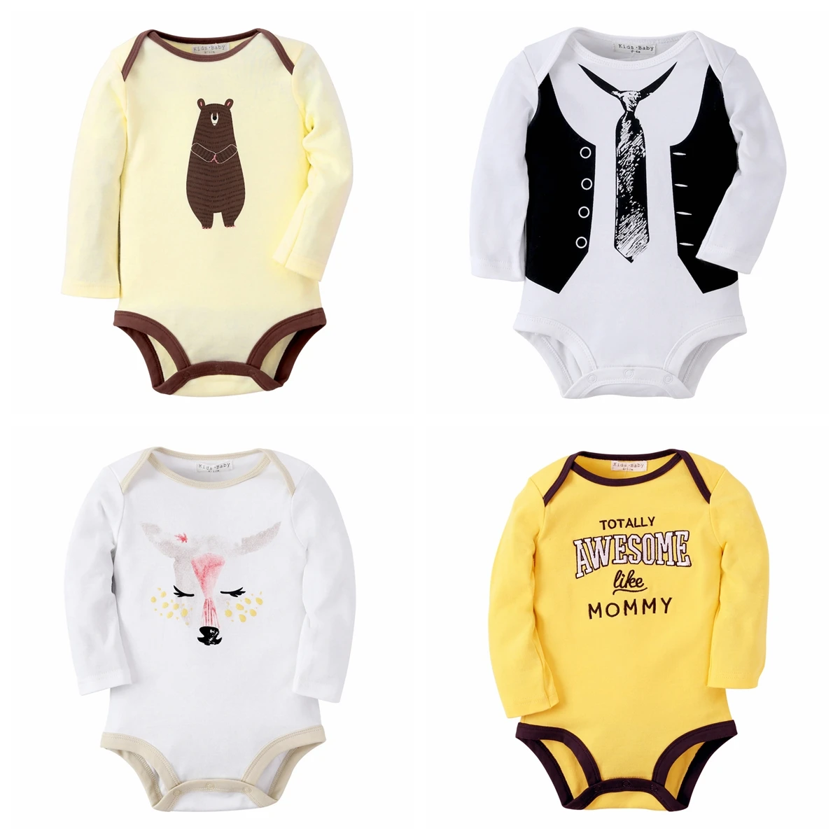 Sanlutoz Cartoon Baby Body suits niedlichen Baumwolle Neugeborenen Kleidung Onesies Mode Säuglinge Kleidung Outfits lässig Image