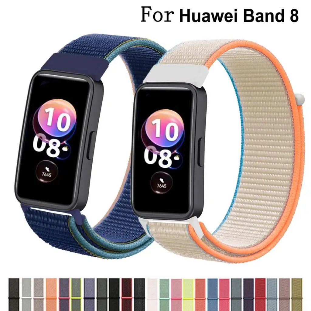 Sport Nylon Schleife Band für Huawei Band 8/7 Armband Zubehör Smart Watch Ersatz Gürtel Armband Armband Huawei Band 8 Correa Image