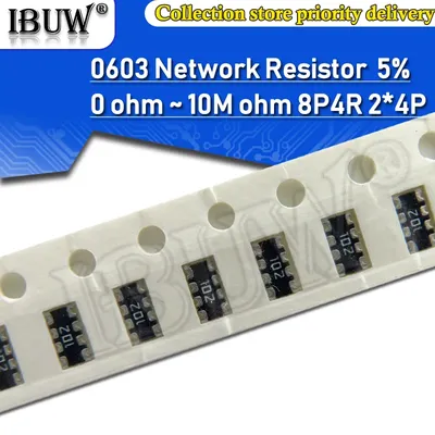 0603 stücke 910*4 8 p4r 2*4p Netzwerk widerstand smd Array 0 ~ 2,2 Ohm 1k ~ 4,7 k 2k k k 10k 22k 47k Image
