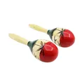 1 Paar Farbe Holz Maracas Holz tropische Party Percussion Shaker Holz Sand Hammer musikalische Party