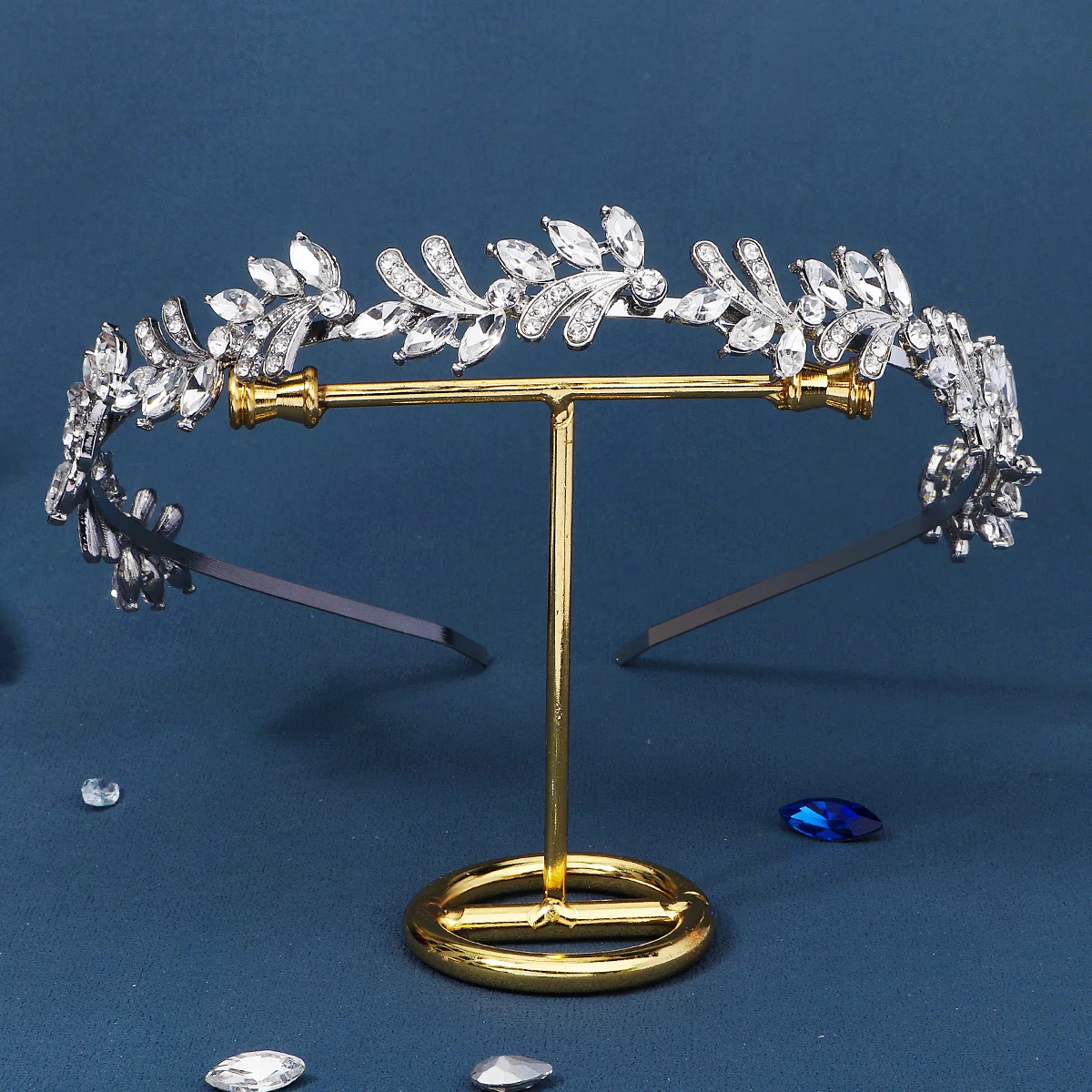 Drop shipping Silver Rhinestone Headband Hot Sale Wedding Bride Crystal Tiaras for Bridal Hairband For Party Image