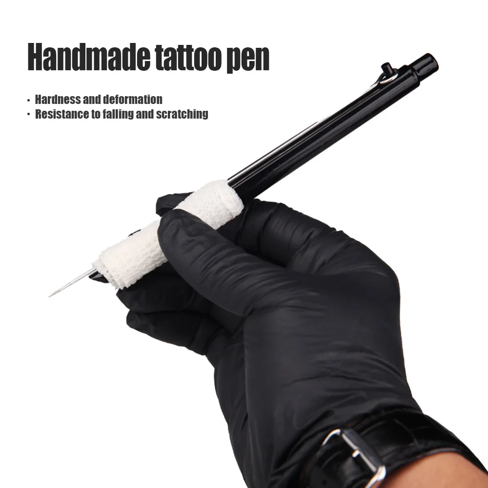 1 Stück Tattoo Hand Poke Maschine Stift Nadelhalter Werkzeug profession elle 1/3//9pin Hand Poke und Stick Tattoo Anfänger Übungs kit Image