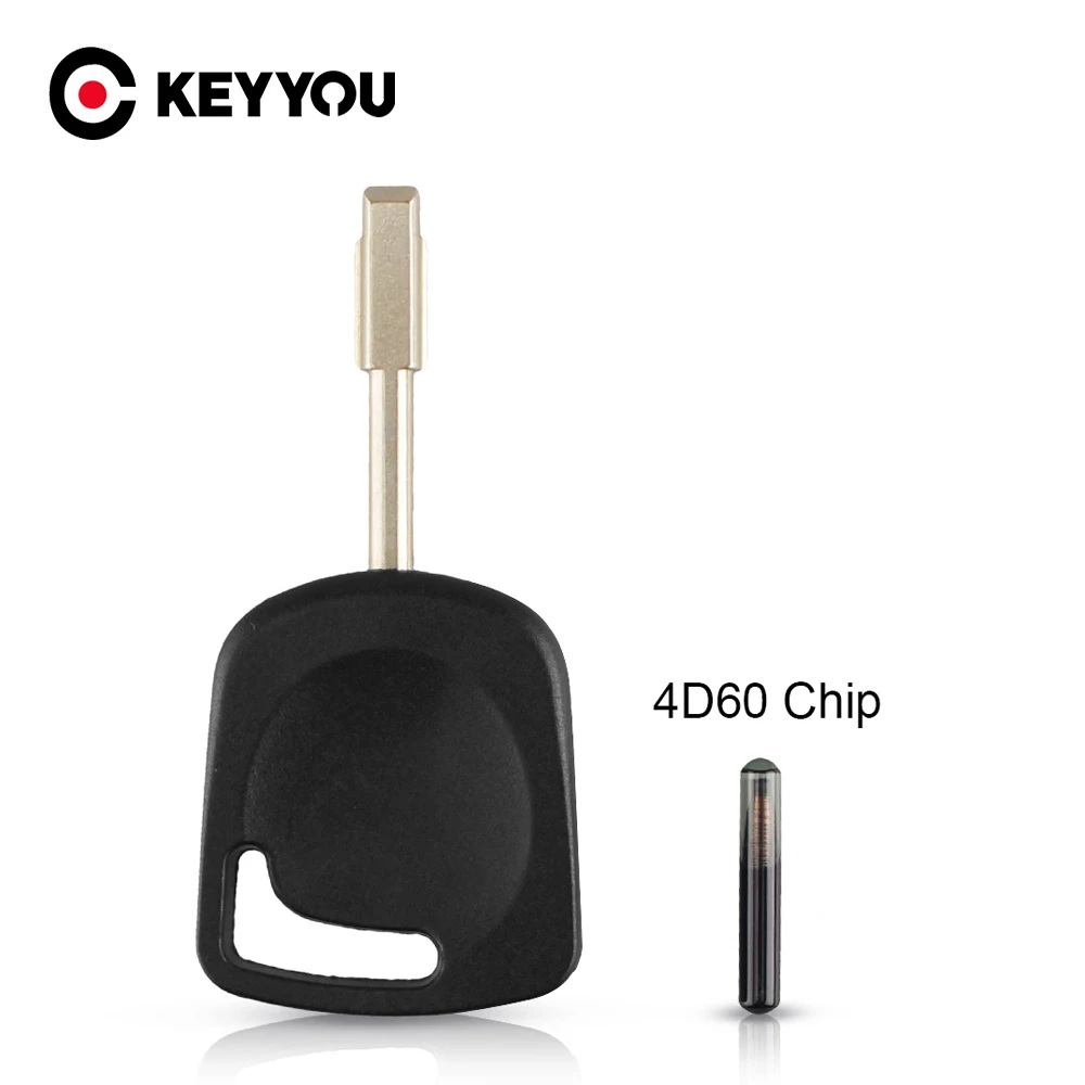 KEYYOU 4D60 Chip Transponder Schlüssel Shell Fall Für Ford Focus Mondeo KA Fiesta Escort Jaguar XJ8 Transit Connect Auto Schlüssel 4D60 Chip Image