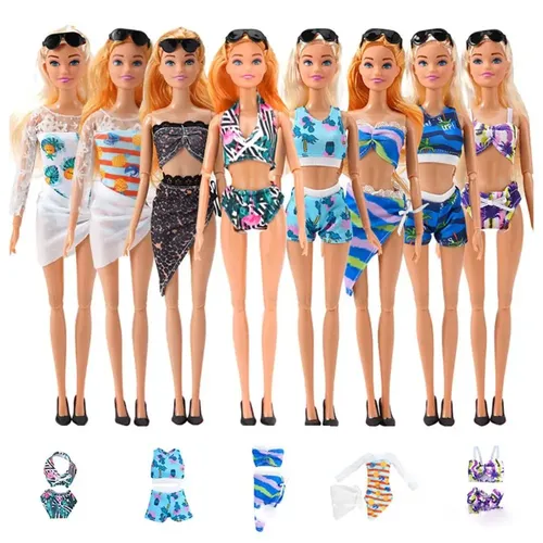 Multi-Styles Mode Puppe Bade bekleidung Bikini 30cm Puppen Sommer Strand Bad Badeanzüge Kleidung
