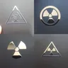 Nukleare Strahlung Gefahr Warnung biochemische Strahlung Metall Stick Handy Tablet Laptop