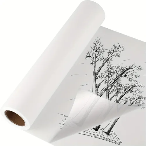 Transparentpapier rolle 12 in x 50 Yards weißes Spuren papier durchscheinen des klares
