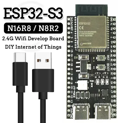 ESP32-S3 Entwicklungsboard 2,4G Wifi Modul für Arduino ESP IDF ESP32-S3WROOM1 N8R2 N16R8 44Pin Typ-C Image
