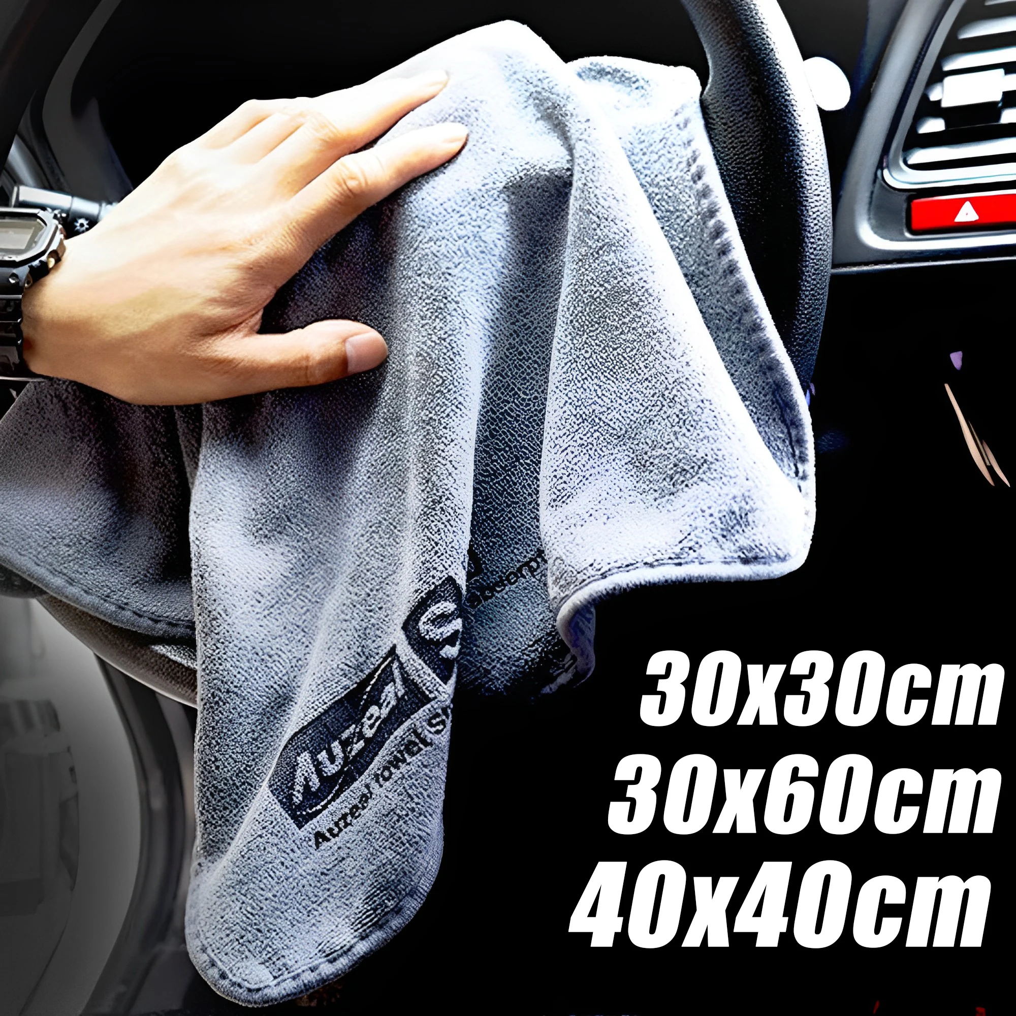 Verdickte Auto Waschen Mikrofaser Handtuch Hohe Wasser Absorption Schnell Trocknende Tücher Lappen Auto Pflege Detaillierung Handtuch Auto Reinigung Werkzeuge Image