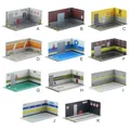 Diecast Car Parking Lot Model Car Diecast Garage Car Scene Display per 1:32 Scale Vehicle Scene Toy