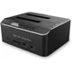 Festplatte Docking station USB 3 0 Aluminium Dual Bay Festplatte Dock für 2.5 "3.5" Sata HDD SSD mit