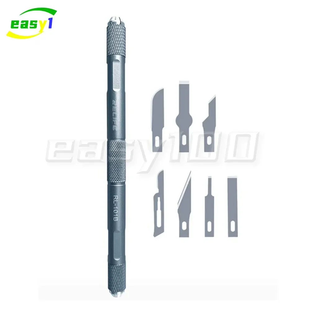 Relife RL-101B 8 in1 klinge set für handy wartung hohe zähigkeit präzision motherboard ic kleber entfernung schneider werkzeuge Image