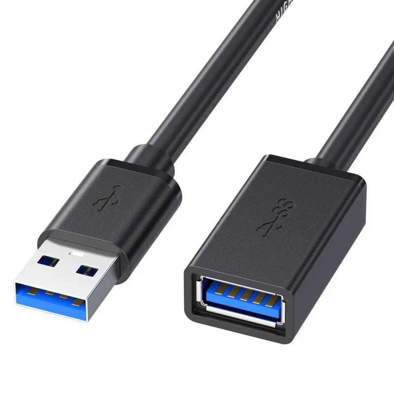 0,5/1/2/3/5 M USB-Verlängerungskabel 3.0 Datenkabel für Laptop TV SSD USB 3.0 Stecker auf Buchse Computer Kamera Drucker Anschluss Image