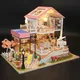 Puppenhaus Miniatur Puppe DIY Montage Gebäude Modell Villa Kit Produktion kleines Zimmer Mädchen