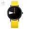 Shengke heiße Frauen Uhr kreative Armbanduhr Damen uhr drehen gelbe Lederband Armbanduhren Uhr
